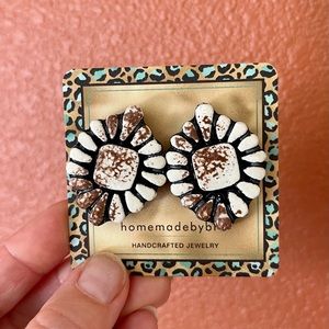 Concho Clay Stud earrings
